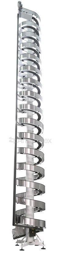 All-purpose spiral conveyor for medium to large products